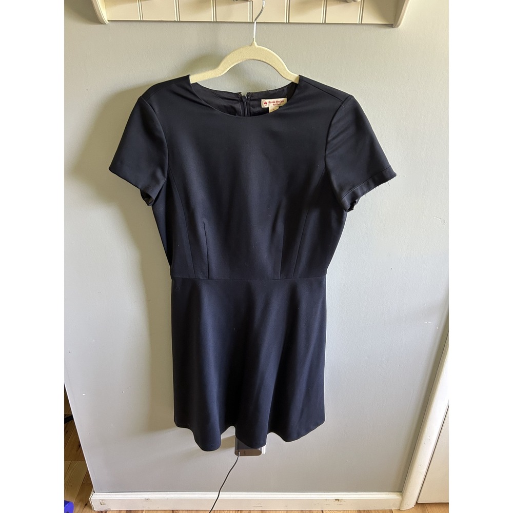 Brooks Brothers Red Fleece Navy Blue Fit and Flare‎ Short Sleeve Dress Size 6 - Picture 2 of 4
